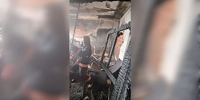 Evde çıkan yangında 1’i bebek 7 kişi dumandan etkilendi