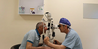 Şanlıurfa'da 68 yıldır gözleri şaşı olan hasta düz görmeye başladı